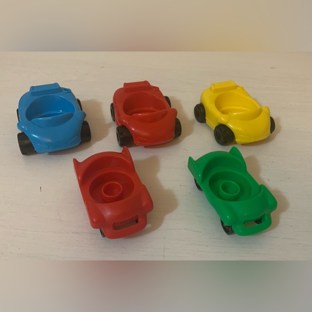 Vintage 90s Fisher-Price Chunky Little People Vehicles Cars Lot of 5